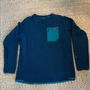 Patagonia Teal Textured Long Sleeve Top